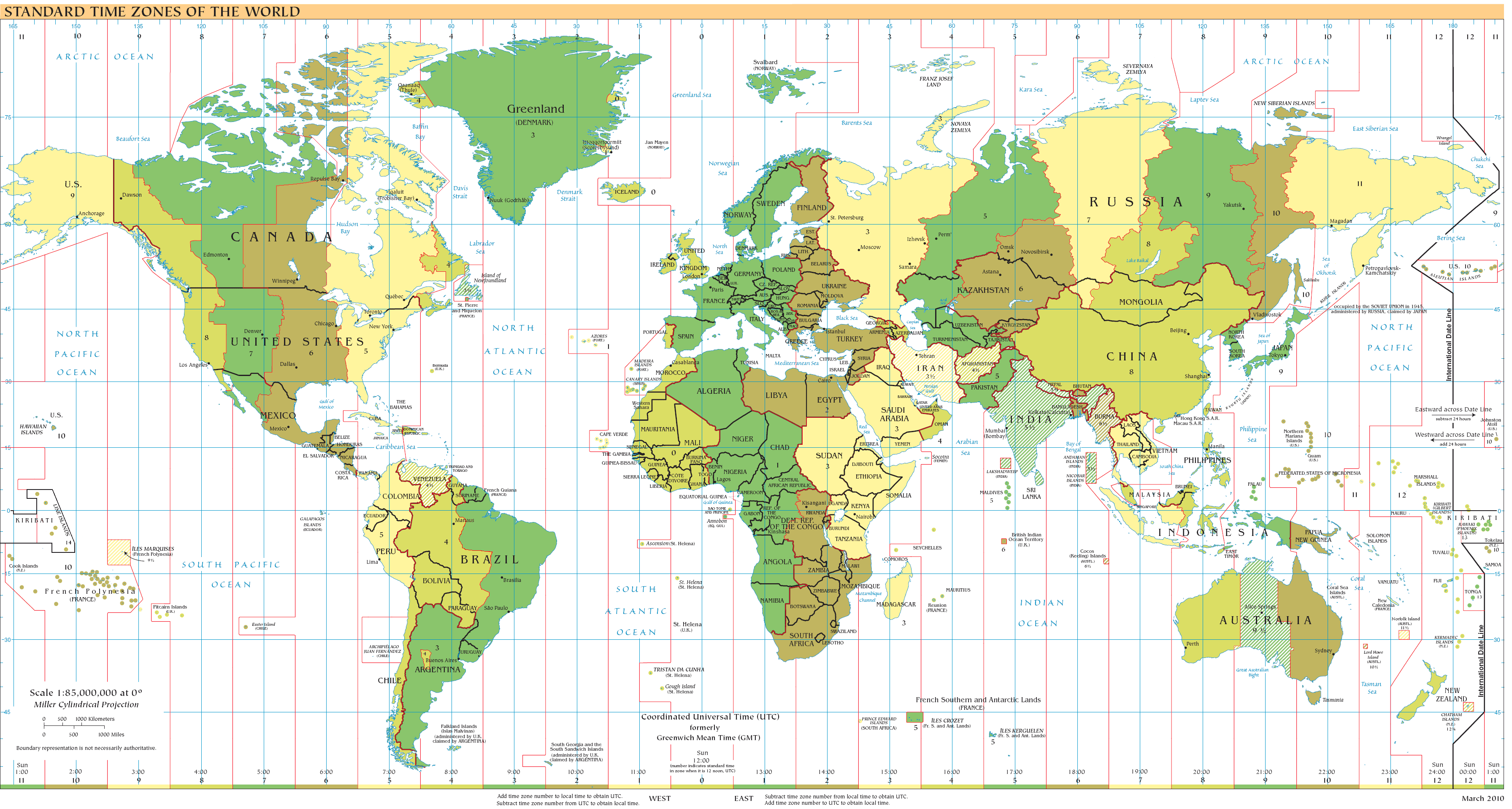 global time zones